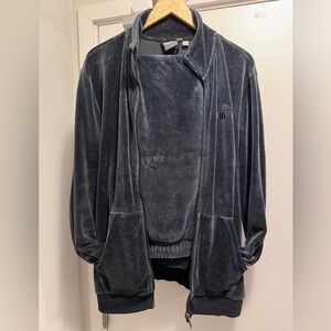 Puma Dark Grey Velour Tracksuit Men's M